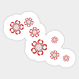 Skull Blossoms Sticker